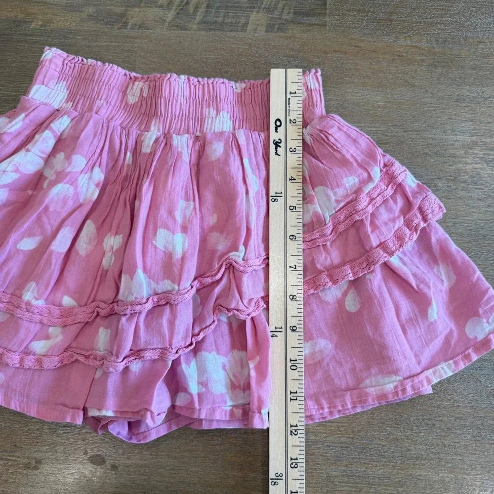 Abercrombie Kids Girls Pink Floral 2 Piece Set Skirt Top Size 9/10 Matching